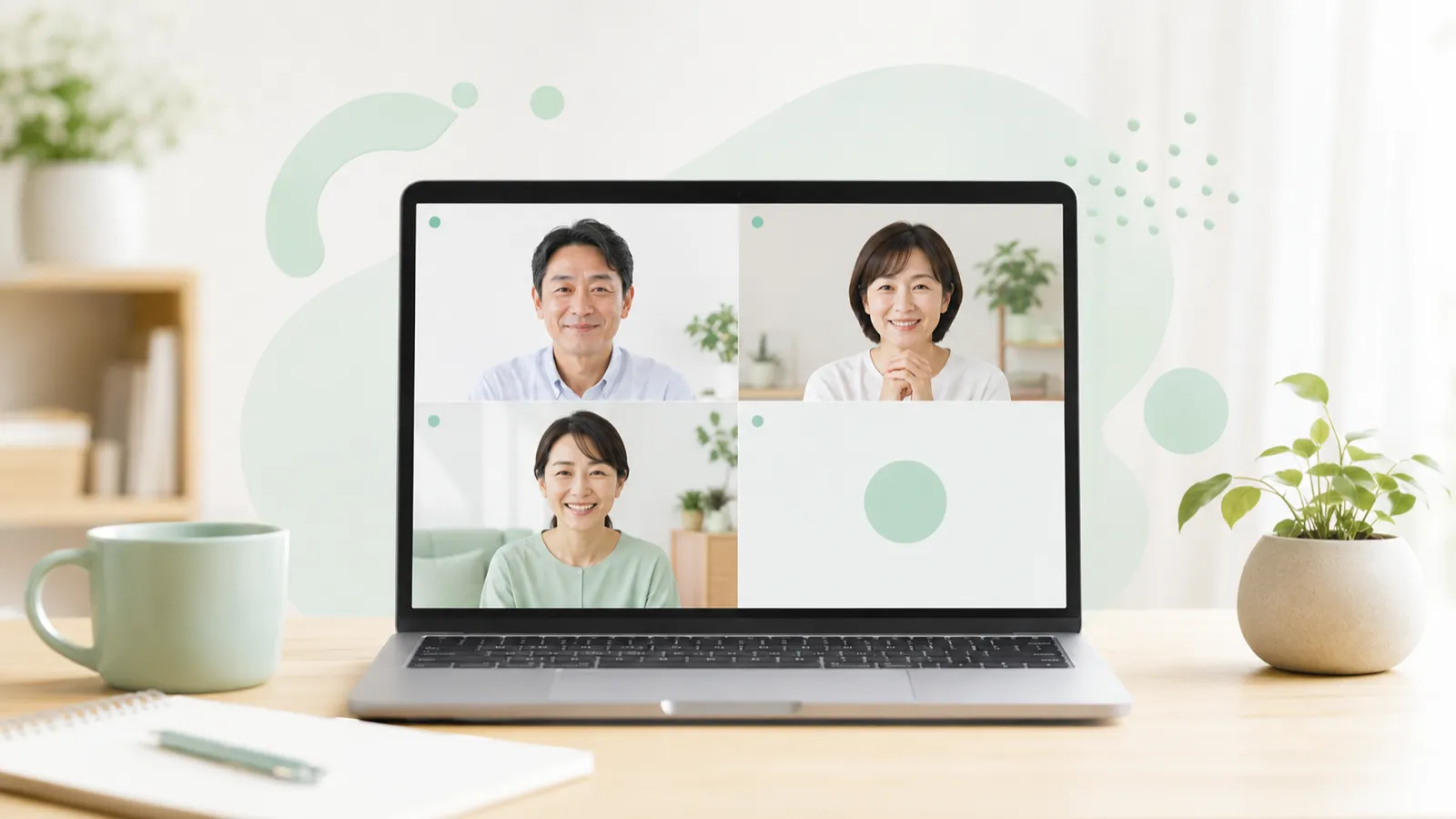 オンラインでAIをやさしく学ぶイメージ